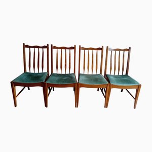 Mid-Century Esszimmerstühle aus Teak von Stag, 1970er, 4er Set