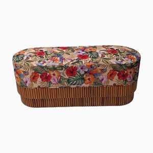 Italian Upholstered Wooden Bench