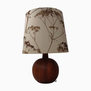 Lampada da tavolo vintage in teak di Domus, anni '60