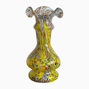 Vase Millefiori Vintage en Verre de Murano, Italie, 1980s