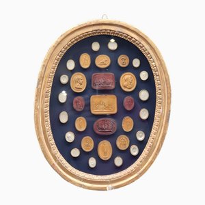 Oval Frame with Scagliola, Late 18th or Early 19th Century