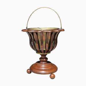 Vase-Shaped Jardinière or Wine Cooler in Walnut, 1880s