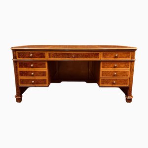 Italian Burlwood Desk with Backboard
