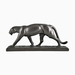 Charles Conrad, Art Deco Sculpture of Panther, 2008, Bronze