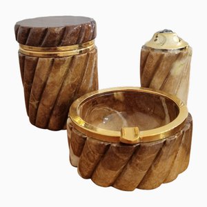 Smoker's Ashtray, Holder and Lighter, 1960s, Set of 3