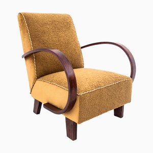 Boucle Armchair by J. Halabala, Czechoslovakia, 1930s