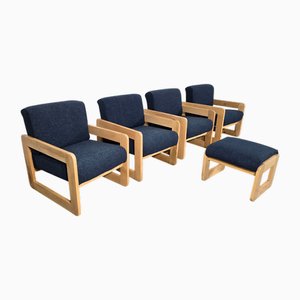 Mid-Century Modern Living Room Set, Set of 2