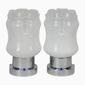 Murano Glass Table Lamps, 1960s, Set of 2