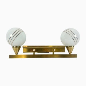 Art Deco Wandlampe aus Messing, 1920er