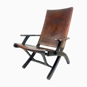 Folding Chair attributed to Angel I. Pazmino for Muebles De Estilo, 1950s