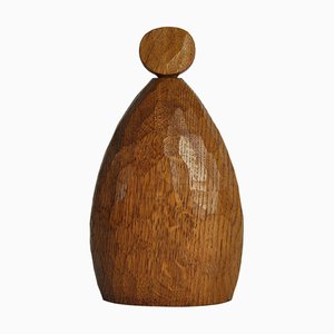 Vintage Karaffe aus Holz von Simon Bottel, 1950er