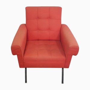 Vintage Red Lounge Chair, 1950s