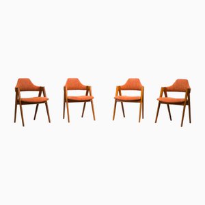 Vintage Danish Compass Dining Chairs by Kai Kristiansen, 1960s, Set 4