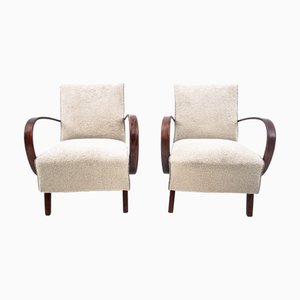 Set de Fauteuils Art Déco par J. Halabala, 1930s