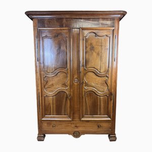 Louis XV - Louis XVI Transition Walnut Wardrobe, 1780s