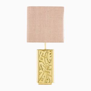 Lampe de Bureau Vintage en Laiton, 1970s