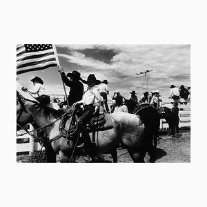 Michael Ormerod, Boy and Men on Horses, 1989, Photographie