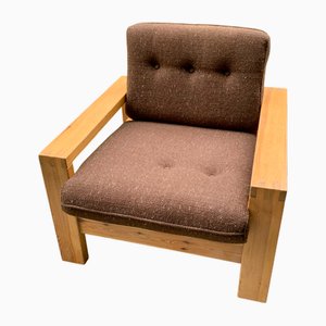Brutalist Lounge Chair from NC Sweden, 1970s