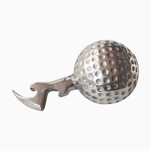 Silberner Golfball Flaschenöffner