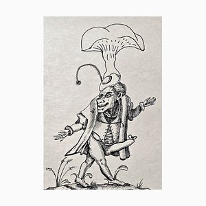 Salvador Dali, Antiphysie from Les Songes Drôlatiques de Pantagruel, Original Large Lithograph, 1973