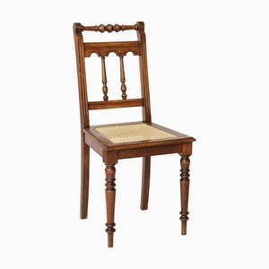 Beech Chair with Viennese Cane Seat, 1940s