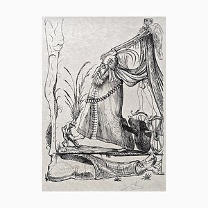 Salvador Dali, Pope Jules II from Les Songes Drôlatiques de Pantagruel, Original Large Lithograph, 1973