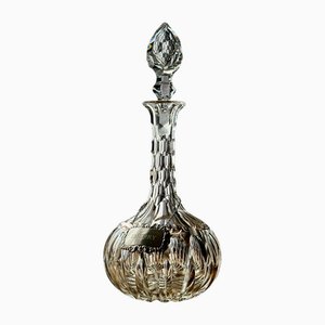 Edwardian Sherry Decanter in Deep Petal-Cut Crystal, 1905