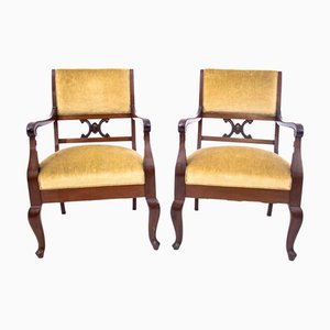 Set of Vintage Northern European Armchairs, 1920