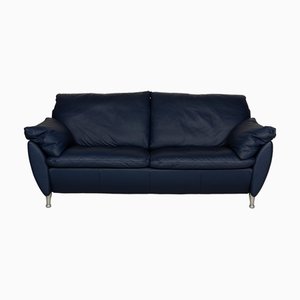 Model 5600 2-Seater Sofa in Blue Leather from Rolf Benz