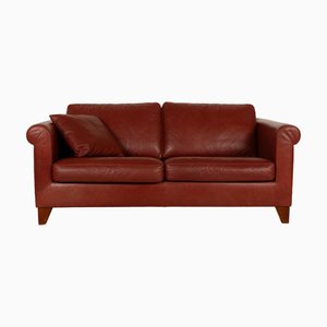 Amadeo 3-Sitzer Sofa aus Rotbraunem Leder von Machalke