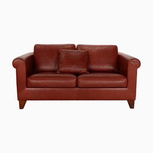Amadeo 2-Seater Sofa in Red Brown Leather from Machalke
