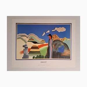 Rock Mountains and Tired Indians Poster after David Hockney, 1965