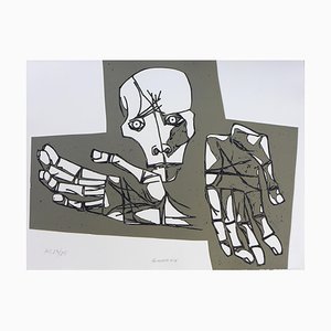 Oswaldo Guayasamin, Las Manos Desoladas, 1973, Gravur