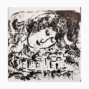 Marc Chagall, The Village, Lithograph, 1957