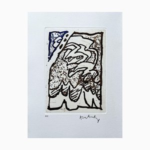 Pierre Alechinsky, Komposition, 1980, Originalgravur