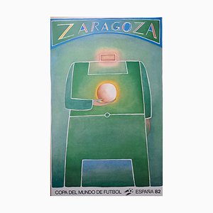 Jean-Michel Folon, Saragosse, 1982, Affiche Lithographique