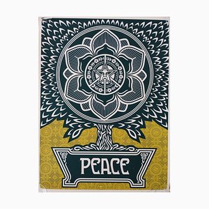 Shepard Fairey (Obey Giant), Peace Tree Yellow, 2007, Screenprint
