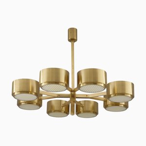 Lampadario T 493/8 attribuito a Hans-Agne Jakobsson, Scandinavia, anni '40