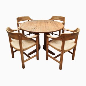 Table et Chaises de Salle à Manger Vintage par Rainer Daumiller, 1970s, Set de 5