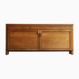 Credenza R08 in olmo di Pierre Chapo, anni '70
