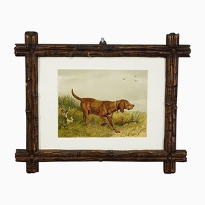 Carl Friedrich Deiker, High-Running German Hound Dog, 1870, Lithograph