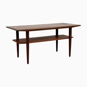 Coffee Table in Teak and Walnut, Denmark, 1950s-1960s
