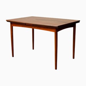 Mesa de comedor de teca, Dinamarca, años 50