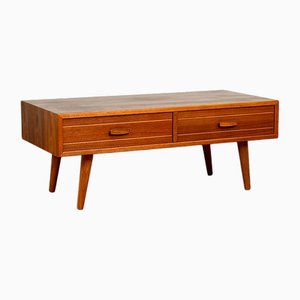 Side Table in Teak and Walnut, Denmark, 1950s-1960s