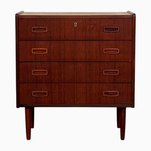 Chest of 4 Drawers in Teak, Denmark, 1960s