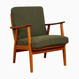 Armchair in Teak and Oak, 1950s-1960s