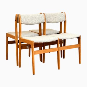 Dining Chairs in Beech, Denmark, 1980s, Set of 4