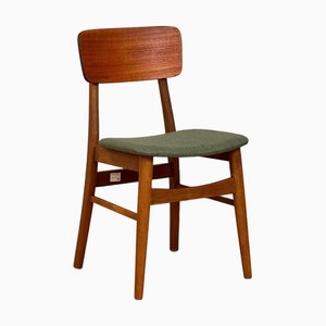Dining Chairs in Teak and Beech, Denmark, 1950s-1960s, Set of 6
