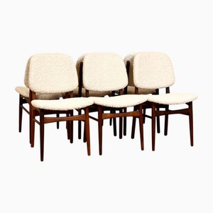 Teak Dining Chairs, Denmark, 1950s-1960s, Set of 6