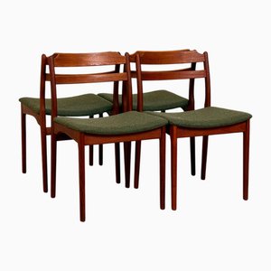 Teak Dining Chairs, Denmark, 1950s-1960s, Set of 4